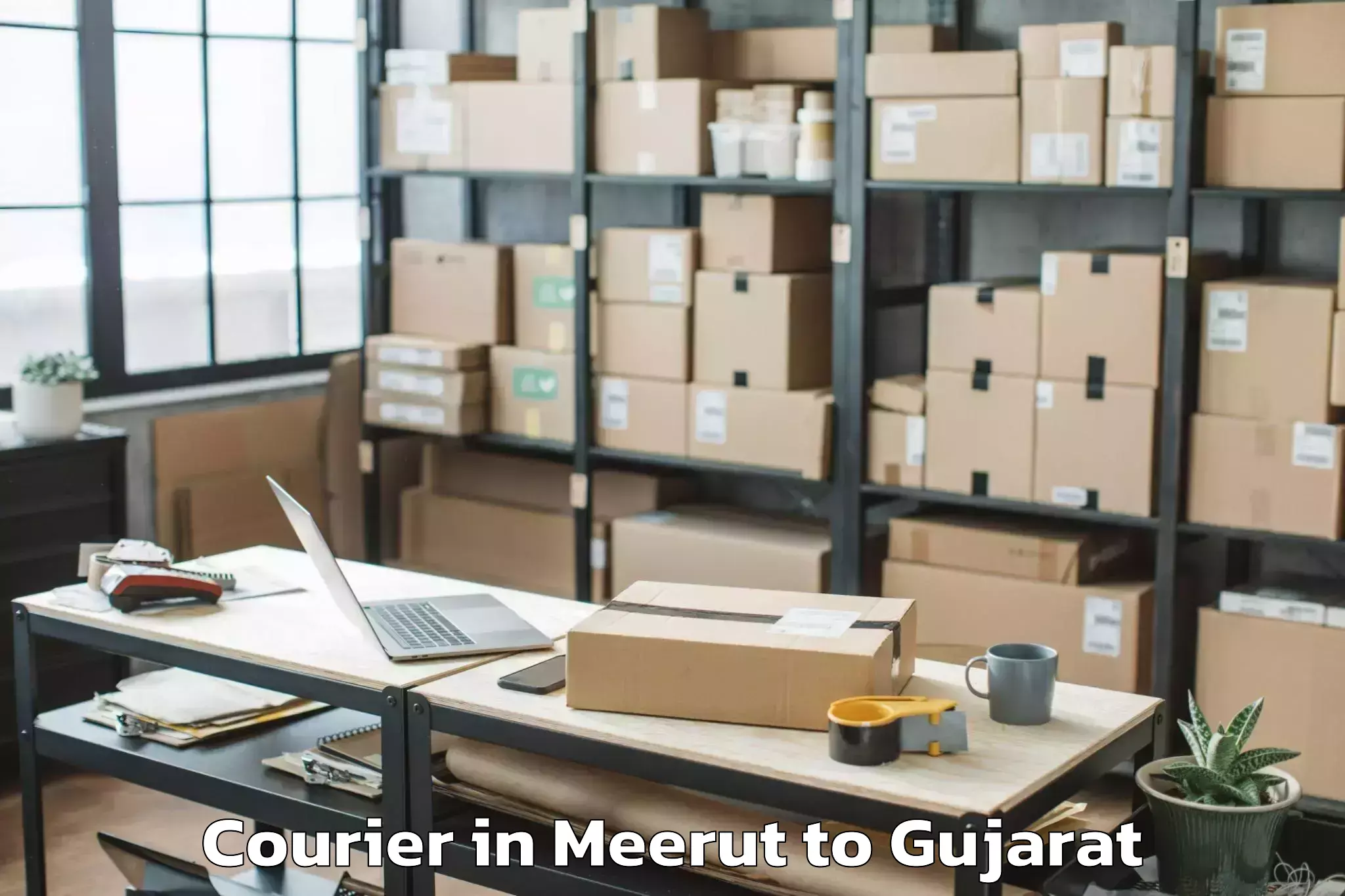 Book Your Meerut to Bagasra Courier Today